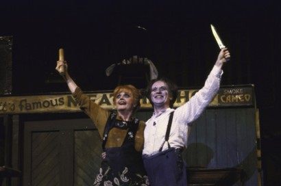 Angela Lansbury and George Hearn in Sweeney Todd