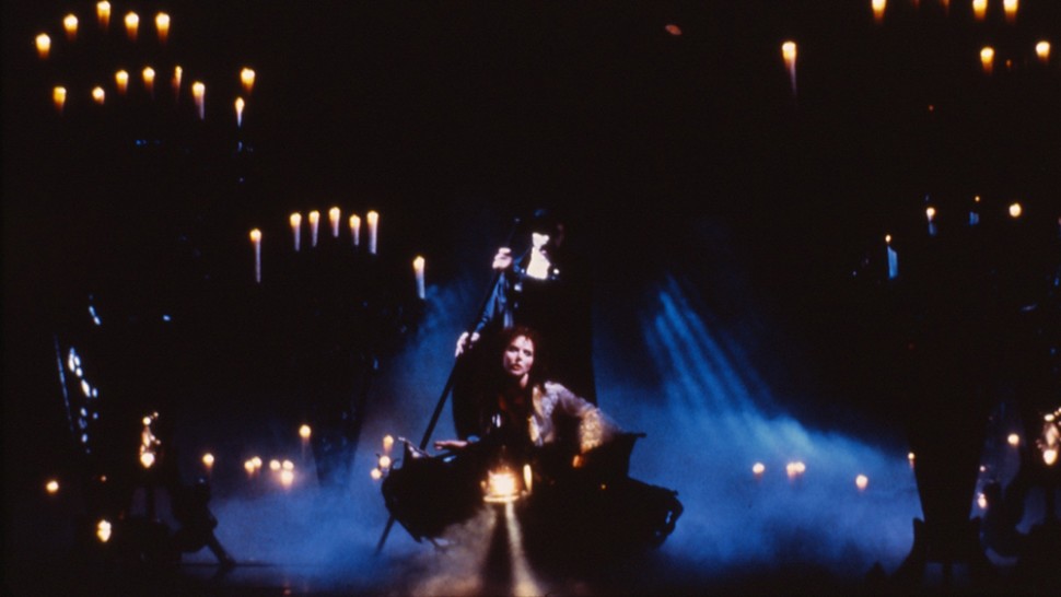 Sarah Brightman and Michael Crawford in The Phantom of the Opera.